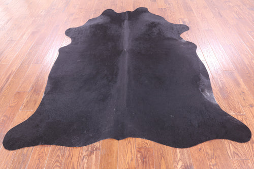 SUPER SALE Black Natural Cowhide Rug - X-Large 7' 2