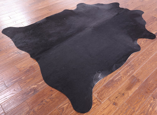 SUPER SALE Black Natural Cowhide Rug - X-Large 7' 2
