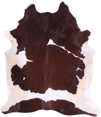 Thumbnail for SUPER SALE Brown & White Natural Cowhide Rug - XX-Large 7' 10