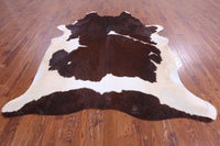 Thumbnail for SUPER SALE Brown & White Natural Cowhide Rug - XX-Large 7' 10