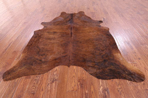 SUPER SALE Brindle Natural Cowhide Rug - XX-Large 7' 4