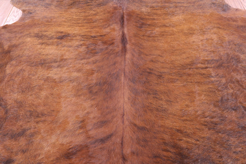 SUPER SALE Brindle Natural Cowhide Rug - XX-Large 7' 4