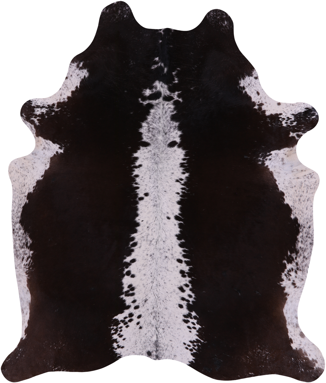 SUPER SALE Brown Salt & Pepper Natural Cowhide Rug - XX-Large 7' 7"H x 6' 5"W