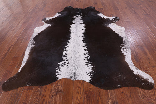 SUPER SALE Brown Salt & Pepper Natural Cowhide Rug - XX-Large 7' 7