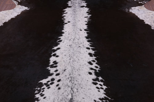 SUPER SALE Brown Salt & Pepper Natural Cowhide Rug - XX-Large 7' 7