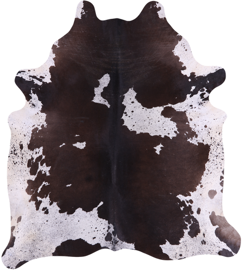 SUPER SALE Brown Salt & Pepper Natural Cowhide Rug - XX-Large 8' 2