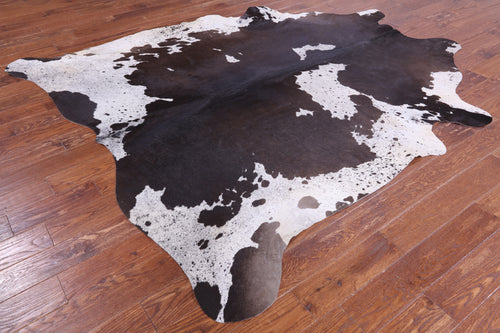 SUPER SALE Brown Salt & Pepper Natural Cowhide Rug - XX-Large 8' 2