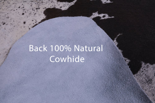 SUPER SALE Brown Salt & Pepper Natural Cowhide Rug - XX-Large 8' 2