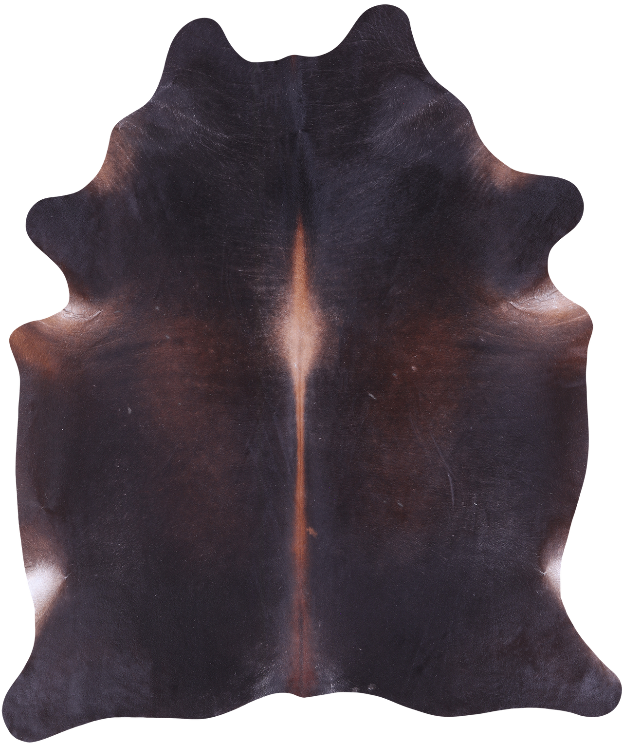 SUPER SALE Dark Brown Natural Cowhide Rug - XX-Large 7' 7"H x 6' 6"W