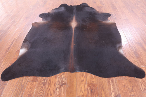 SUPER SALE Dark Brown Natural Cowhide Rug - XX-Large 7' 7