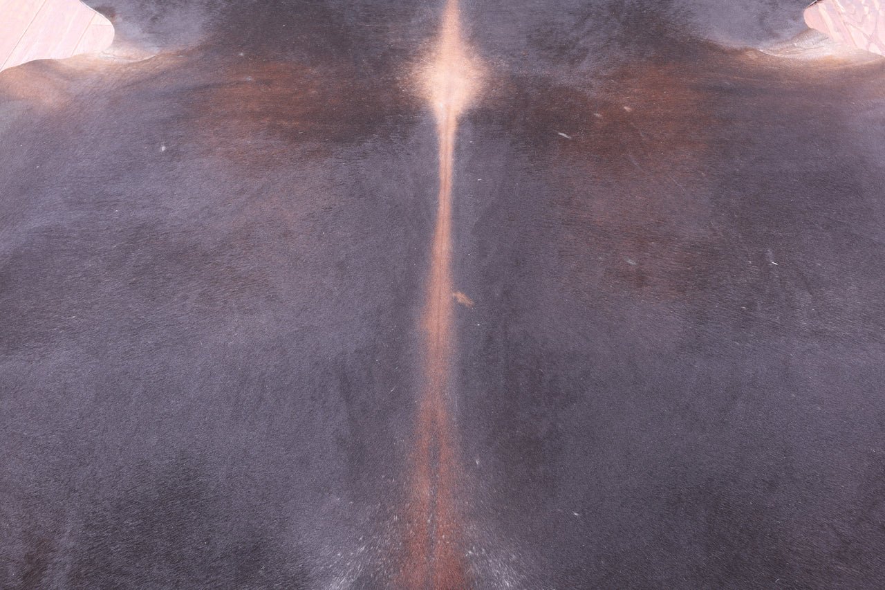 SUPER SALE Dark Brown Natural Cowhide Rug - XX-Large 7' 7"H x 6' 6"W