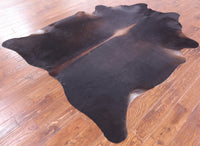 Thumbnail for SUPER SALE Dark Brown Natural Cowhide Rug - XX-Large 7' 7