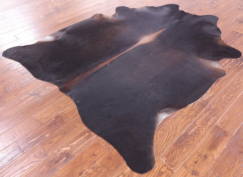 SUPER SALE Dark Brown Natural Cowhide Rug - XX-Large 7' 7