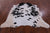 SUPER SALE Black & White Natural Cowhide Rug - X-Large 7' 3"H x 6' 7"W