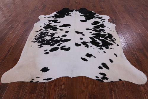 SUPER SALE Black & White Natural Cowhide Rug - X-Large 7' 3