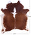 SUPER SALE Brown & White Natural Cowhide Rug - X-Large 7' 2"H x 6' 4"W