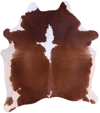 Thumbnail for SUPER SALE Brown & White Natural Cowhide Rug - X-Large 7' 2
