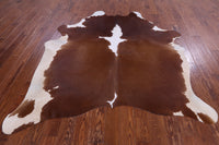 Thumbnail for SUPER SALE Brown & White Natural Cowhide Rug - X-Large 7' 2