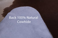 Thumbnail for SUPER SALE Brown & White Natural Cowhide Rug - X-Large 7' 2