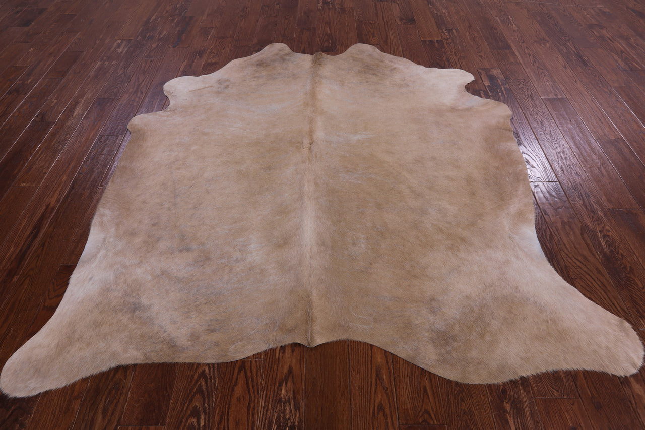 SUPER SALE Light Brown Natural Cowhide Rug - X-Large 6' 9"H x 6' 4"W