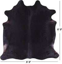 Thumbnail for SUPER SALE Black Natural Cowhide Rug - X-Large 6' 9