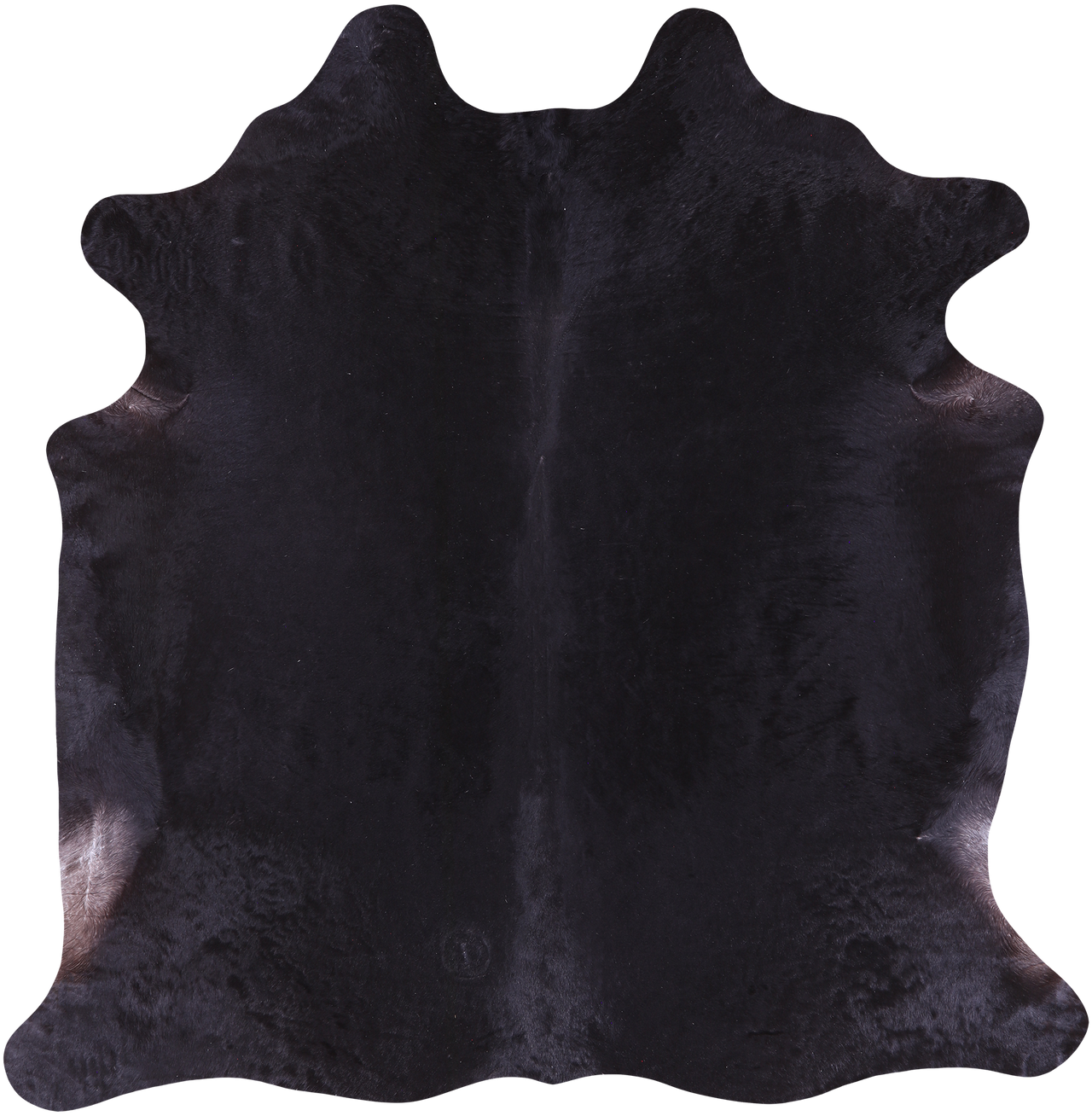 SUPER SALE Black Natural Cowhide Rug - X-Large 6' 9"H x 6' 8"W