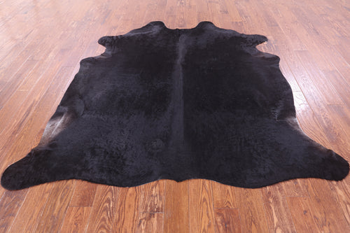 SUPER SALE Black Natural Cowhide Rug - X-Large 6' 9
