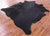 SUPER SALE Black Natural Cowhide Rug - X-Large 6' 9"H x 6' 8"W