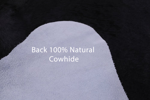 SUPER SALE Black Natural Cowhide Rug - X-Large 6' 9
