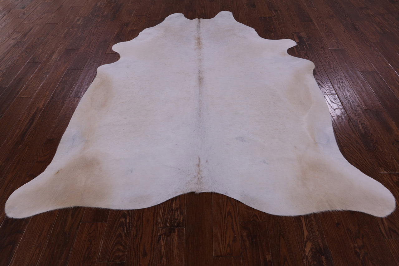 SUPER SALE Beige Natural Cowhide Rug - XX-Large 7' 4"H x 6' 6"W