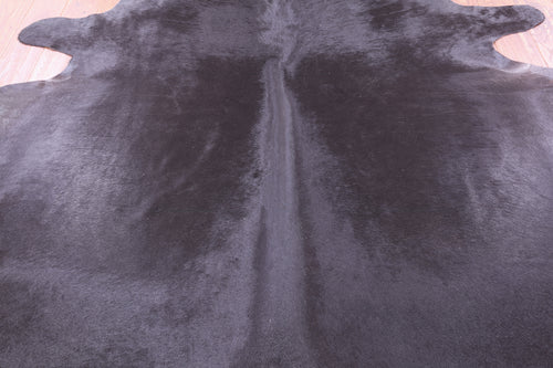 SUPER SALE Black Natural Cowhide Rug - X-Large 7' 2