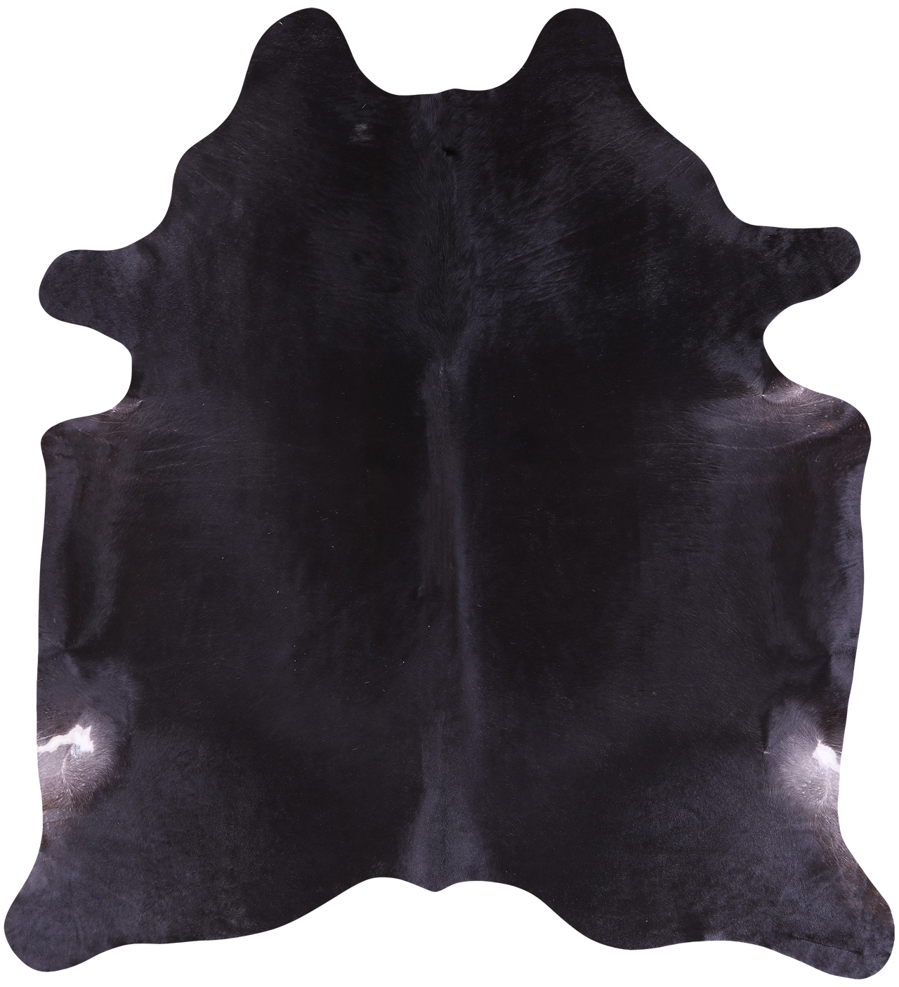 SUPER SALE Black Natural Cowhide Rug - X-Large 7' 2"H x 6' 8"W