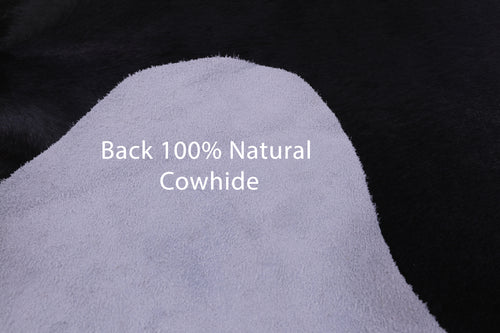 SUPER SALE Black Natural Cowhide Rug - X-Large 7' 2