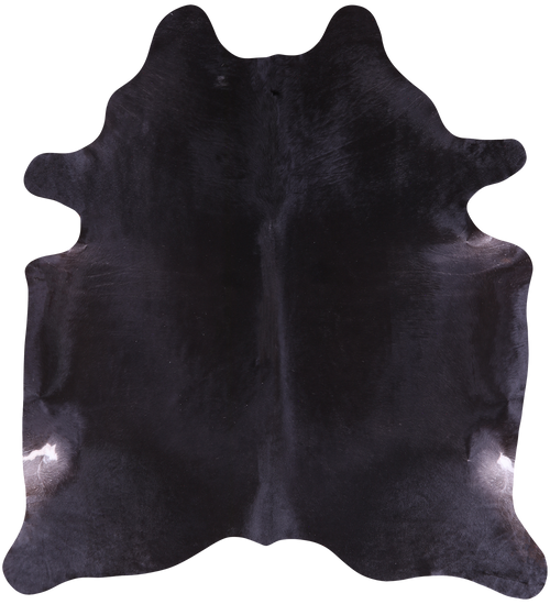 SUPER SALE Black Natural Cowhide Rug - X-Large 7' 2