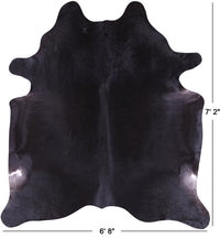 Thumbnail for SUPER SALE Black Natural Cowhide Rug - X-Large 7' 2