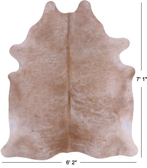 SUPER SALE Light Brown Natural Cowhide Rug - X-Large 7' 1