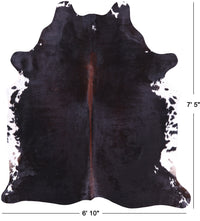Thumbnail for SUPER SALE Black & White Natural Cowhide Rug - XX-Large 7' 5