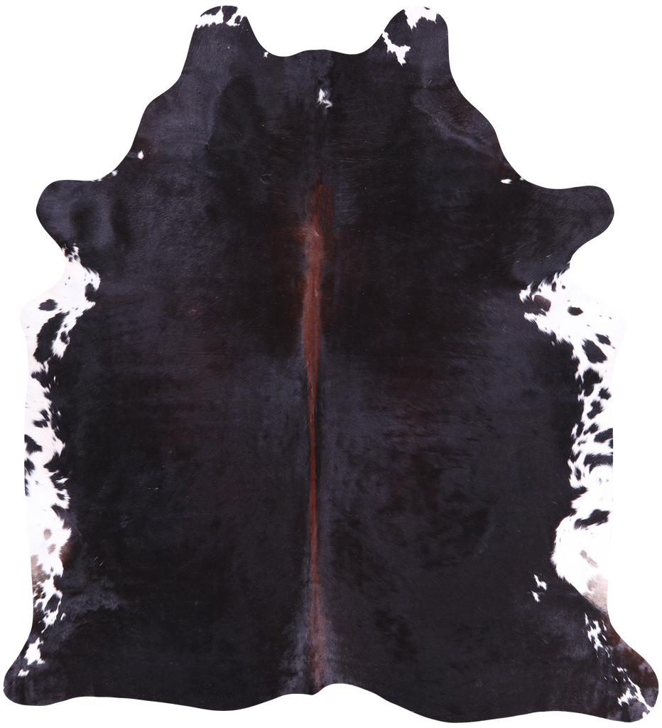 SUPER SALE Black & White Natural Cowhide Rug - XX-Large 7' 5"H x 6' 10"W