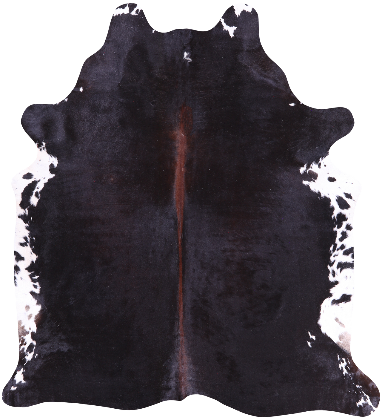 SUPER SALE Black & White Natural Cowhide Rug - XX-Large 7' 5"H x 6' 10"W