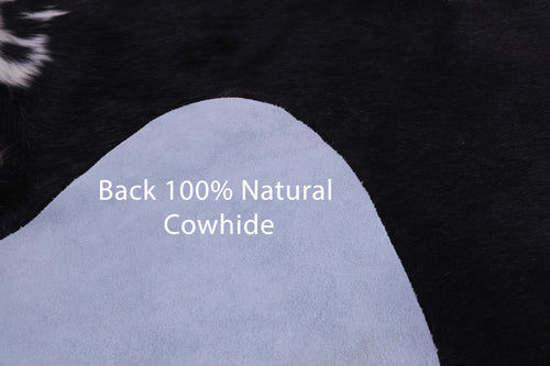 SUPER SALE Black & White Natural Cowhide Rug - XX-Large 7' 5