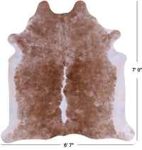 Thumbnail for SUPER SALE Brown & White Natural Cowhide Rug - X-Large 7' 0