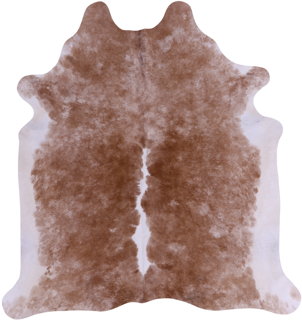 SUPER SALE Brown & White Natural Cowhide Rug - X-Large 7' 0"H x 6' 7"W
