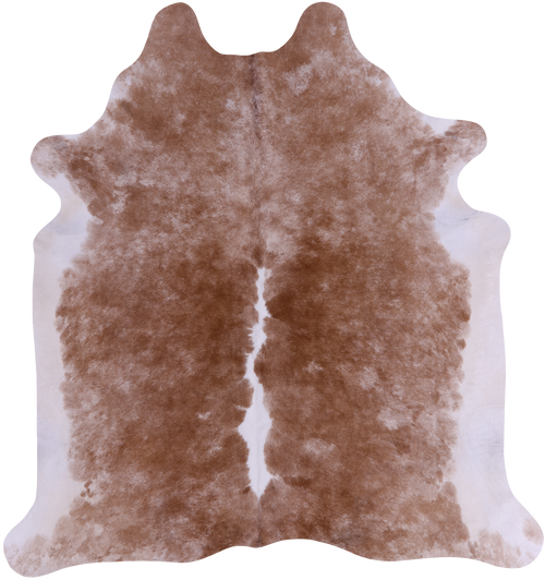 SUPER SALE Brown & White Natural Cowhide Rug - X-Large 7' 0