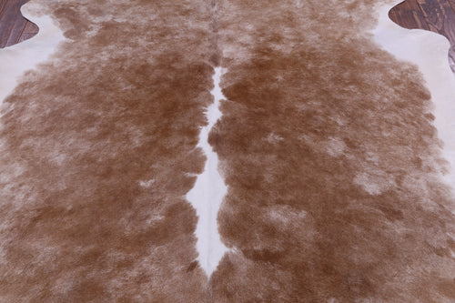 SUPER SALE Brown & White Natural Cowhide Rug - X-Large 7' 0