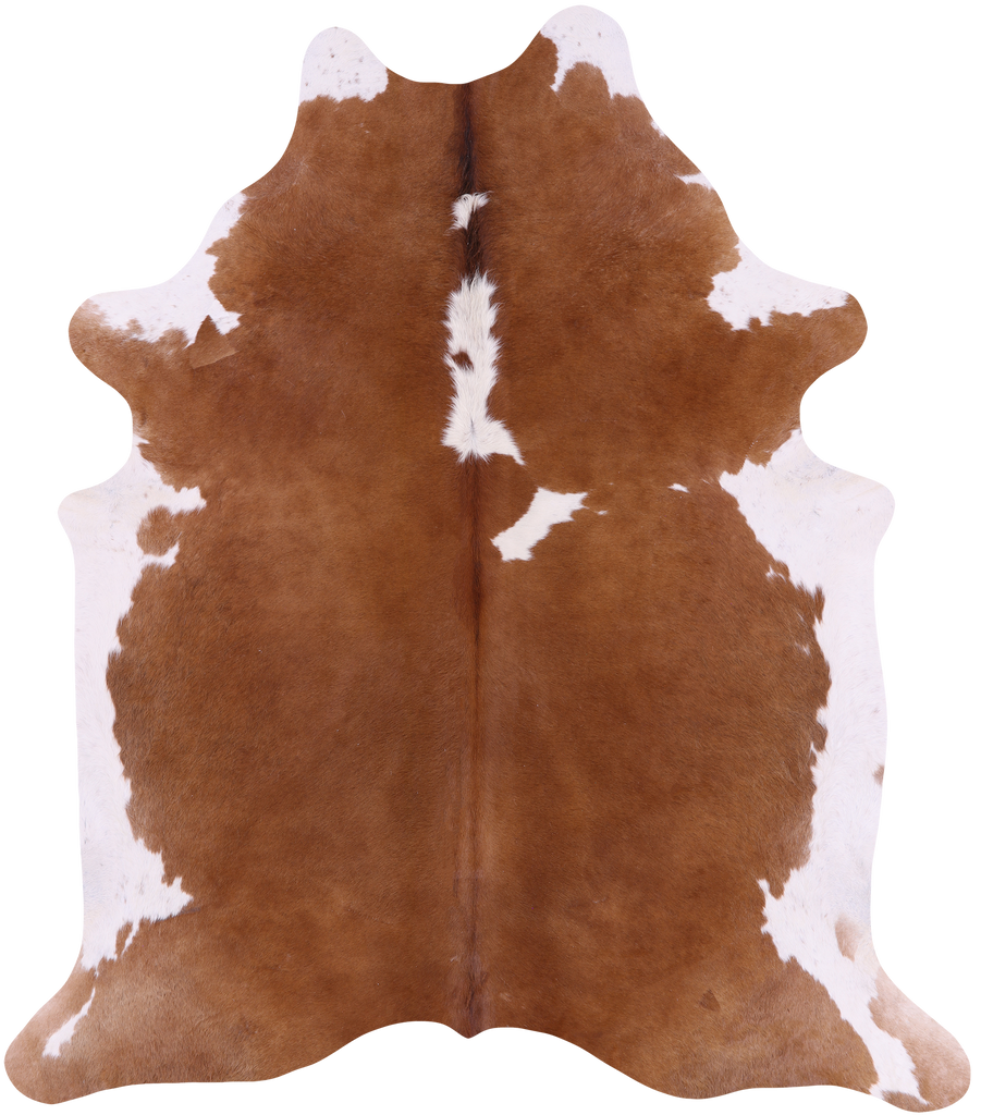 SUPER SALE Brown & White Natural Cowhide Rug - X-Large 7' 3"H x 6' 7"W
