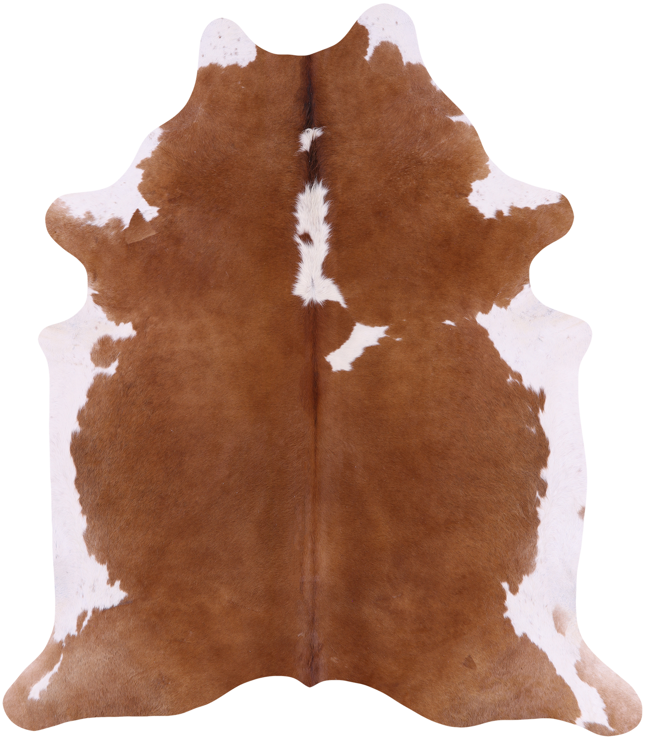 SUPER SALE Brown & White Natural Cowhide Rug - X-Large 7' 3"H x 6' 7"W