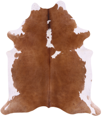 Thumbnail for SUPER SALE Brown & White Natural Cowhide Rug - X-Large 7' 3