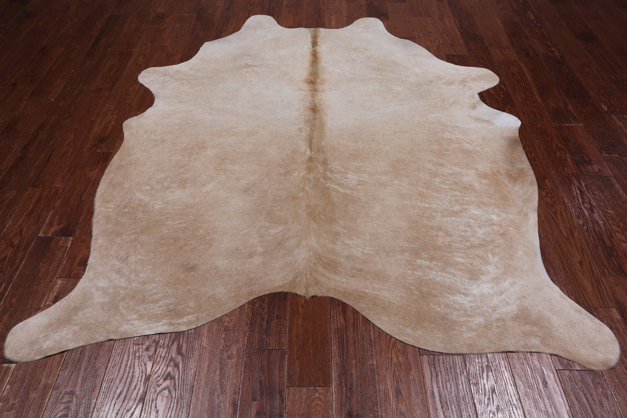 SUPER SALE Light Brown Natural Cowhide Rug - X-Large 7' 3"H x 6' 0"W