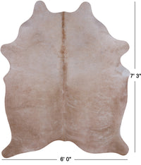 Thumbnail for SUPER SALE Light Brown Natural Cowhide Rug - X-Large 7' 3