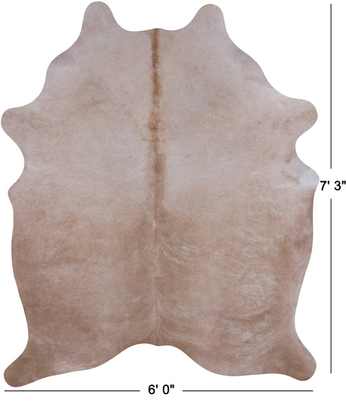 SUPER SALE Light Brown Natural Cowhide Rug - X-Large 7' 3
